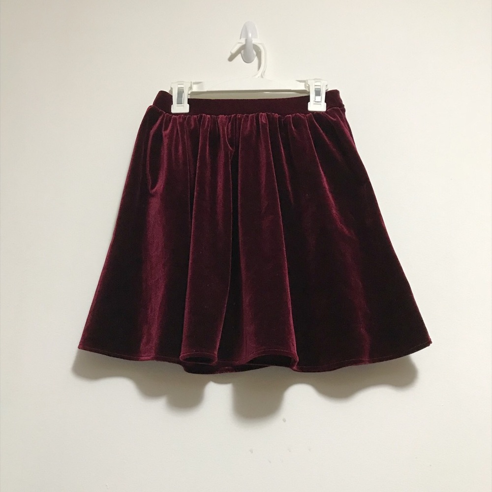 American Apparel Velvet Skirt